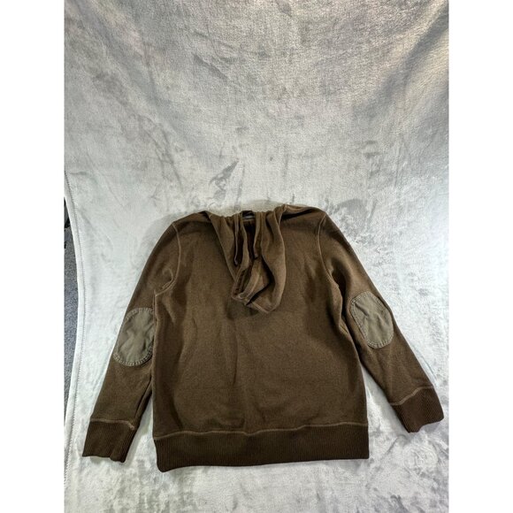 GH Bass and Co Mens Xlarge Brown pullover hoodie Fleece Sweatshirt - Picture 2 of 16